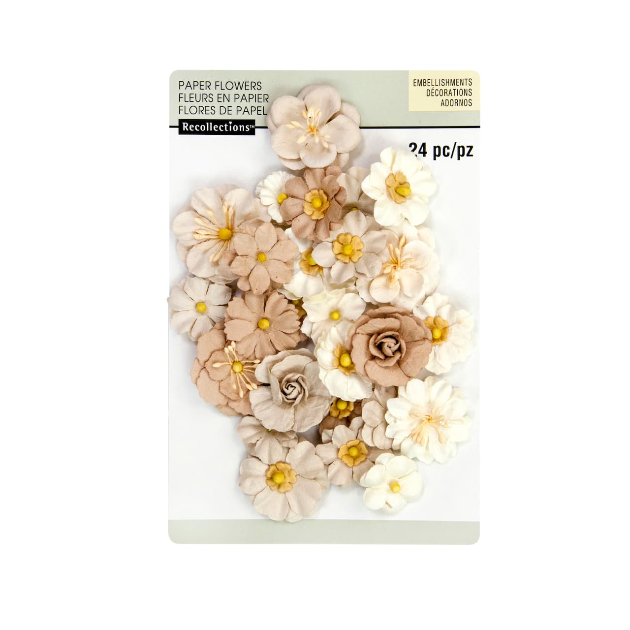 Assortiment de petites fleurs neutres de Recollections